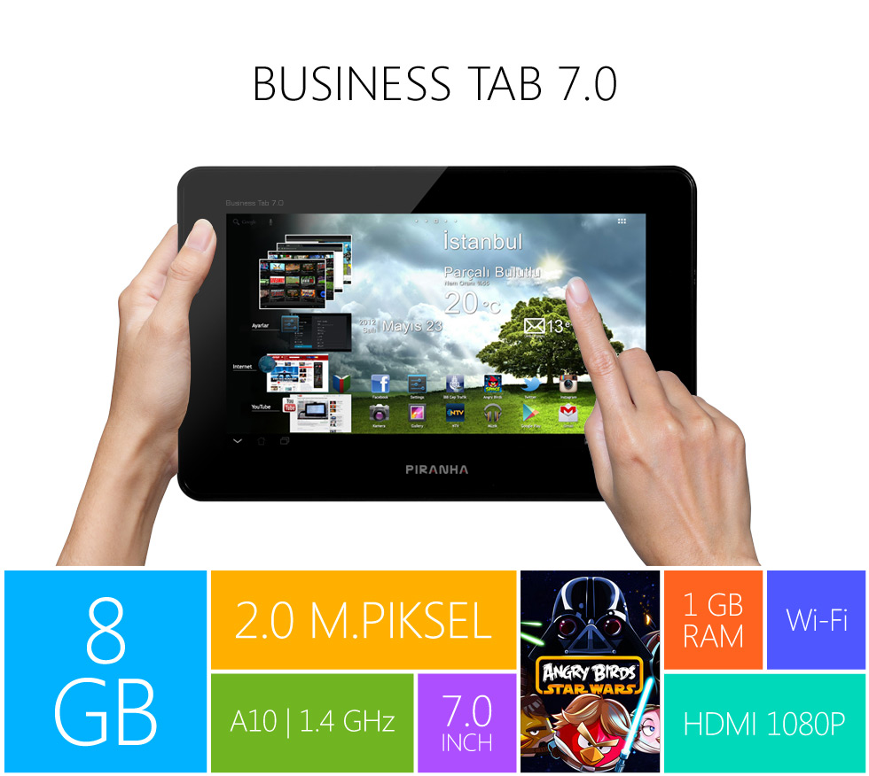 Piranha Business Tab 7.0 Official Firmware. 