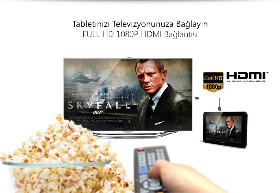 Ultra Tab 7.0-Tabletinizi Televizyonunuza Bağlayın