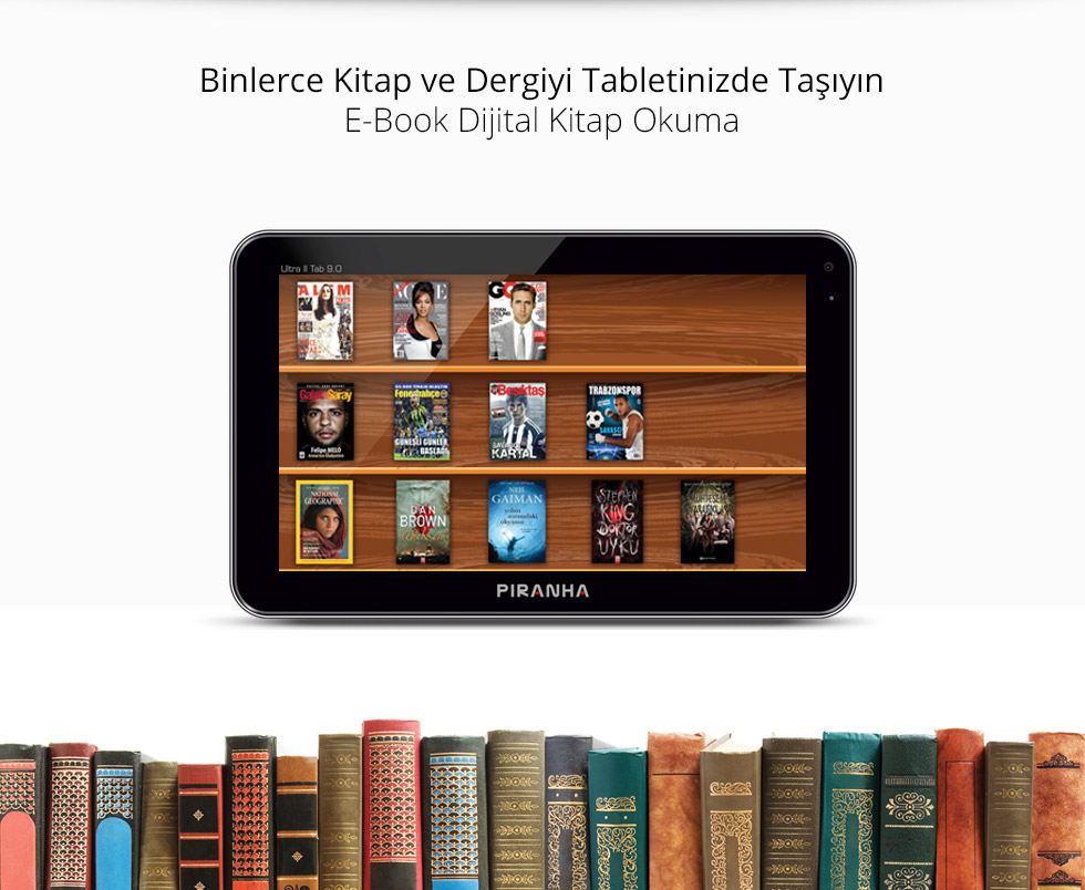 Ultra II Tab 9.0-Binlerce Kitap ve Dergiyi Tabletinizde Taşıyın