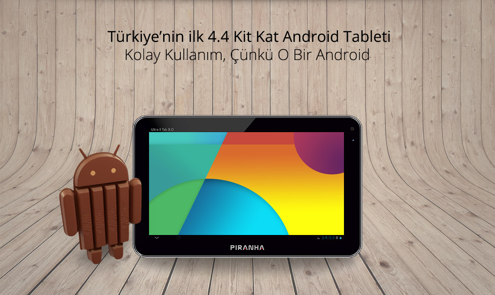 Ultra II Tab 9.0-Türkiye'nin ilk 4.4 Kit Kat Android Tableti