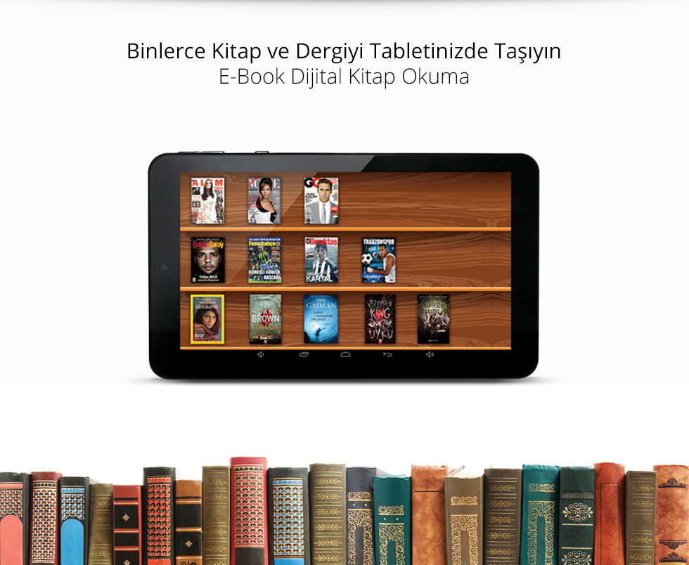 Zoom II Tab-Binlerce Kitap ve Dergiyi Tabletinizde Taşıyın
