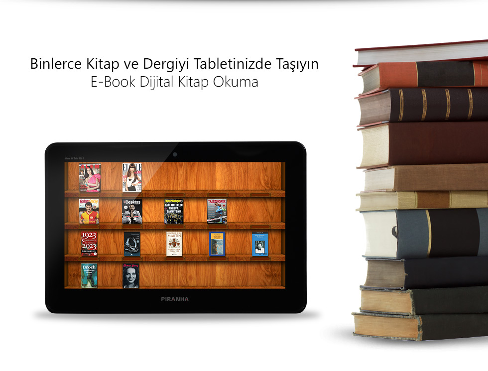 Ultra III Tab 10.1-Binlerce Kitap ve Dergiyi Tabletinizde Taşıyın