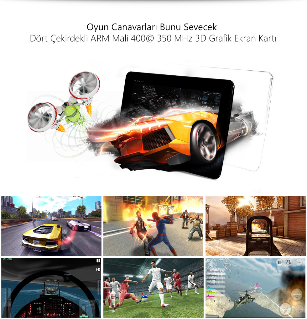 Ultra III Tab 10.1-Oyun Canavarları Bunu Sevecek