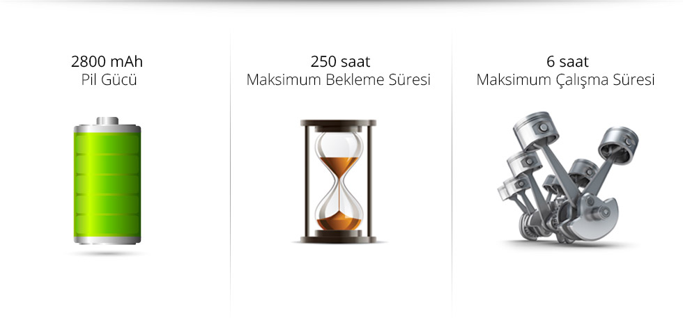 Joy Tab 7.0-280 mah 250 saat 6 saat