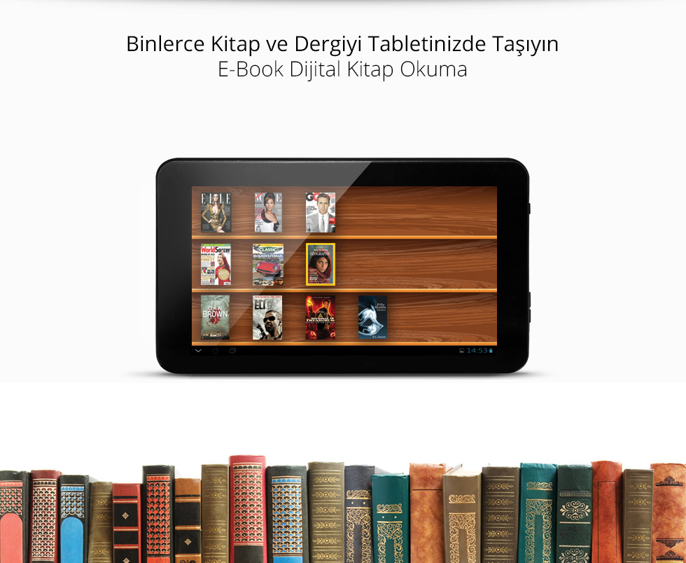 Joy II Tab 7.0-Binlerce Kitap ve Dergiyi Tabletinizde Taşıyın