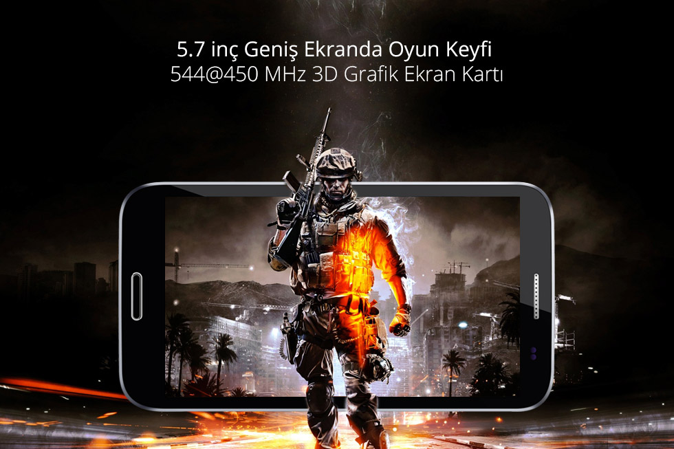 Grande-5.7 inç Geniş Ekranda Oyun Keyfi