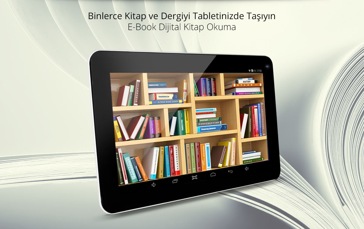 Binlerce Kitap ve Dergiyi Tabletinizde Taşıyın