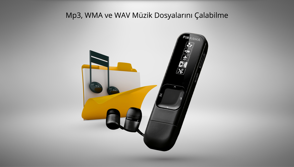 Mp3, WMA ve WAV Müüzik Dosyalarını Çalabilme